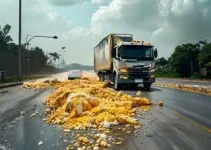 caminhão carregado com fertilizantes