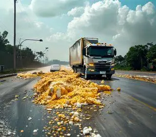 caminhão carregado com fertilizantes