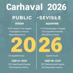 prestação de serviços públicos durante o Carnaval 2026