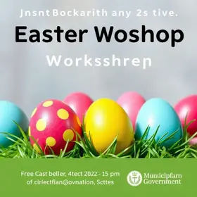 oficina de ovos de páscoa