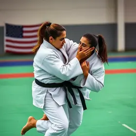 Desafio de Judô com Rafaela Silva