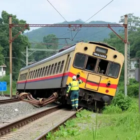 vagões de trem descarrilam em Hortolândia