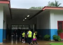 goteira em escola de Hortolândia
