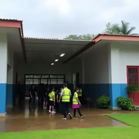 goteira em escola de Hortolândia