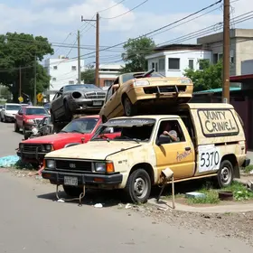 remoção de veículos abandonados