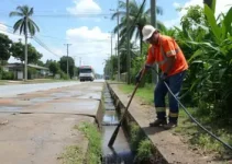 mutirão de limpeza dos bueiros