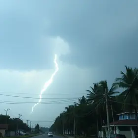 tempestade com granizo