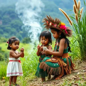 crianças de hortolândia imersão cultura indígena